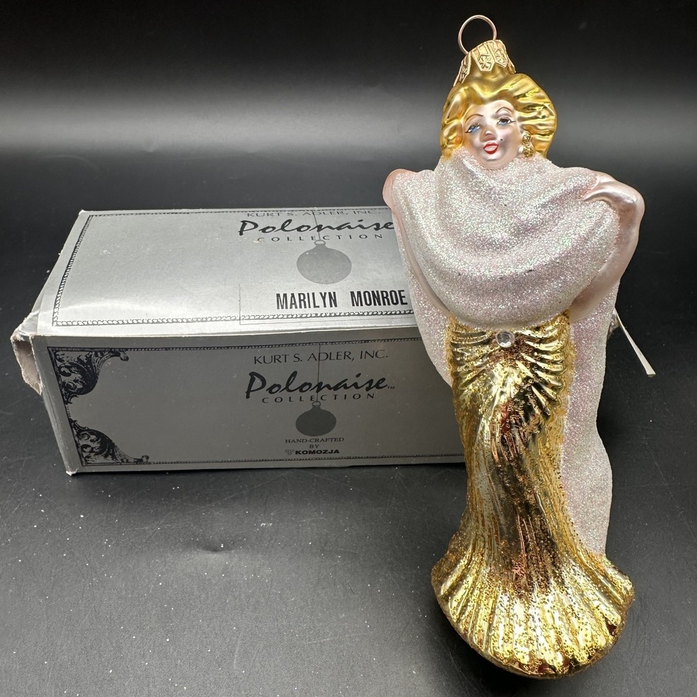 KURT ADLER POLONAISE MARILYN MONROE‎ ORNAMENT 6"